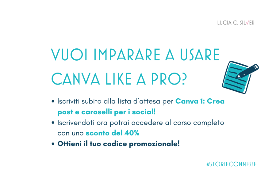 Checklist Profilo Instagram - Corsi per autori di Lucia C. Silver
